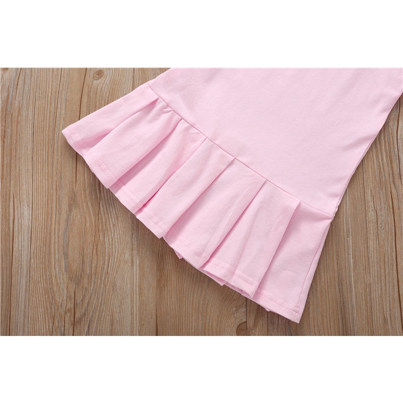 Đầm cotton tay ngắn cổ polo thời trang mùa hè cho bé gái