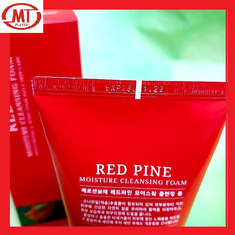 [auth] sữa rữa mặt tinh dầu thông đỏ Mersene beaute -Red Pine Moisture Cleansing Foan ( 170ml)