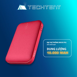 Sạc Dự Phòng SIêu Nhỏ Gọn Rock P51 Mini Power 10.000 mAh Chính Hãng