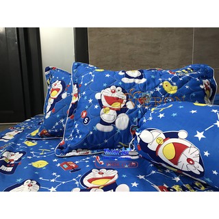 Bộ drap cotton Doremon 1m8