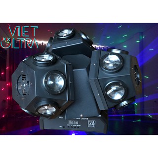 Đèn Moving 18 Mắt 3 Đầu Đảo Xoay (Led + Laser)
