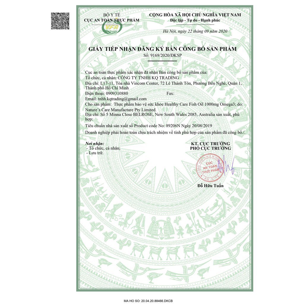 Dầu cá Healthy Care Omega 3 1000mg của Úc giúp sáng mắt, bảo vệ tim mạch, tốt cho khớp 400 viên