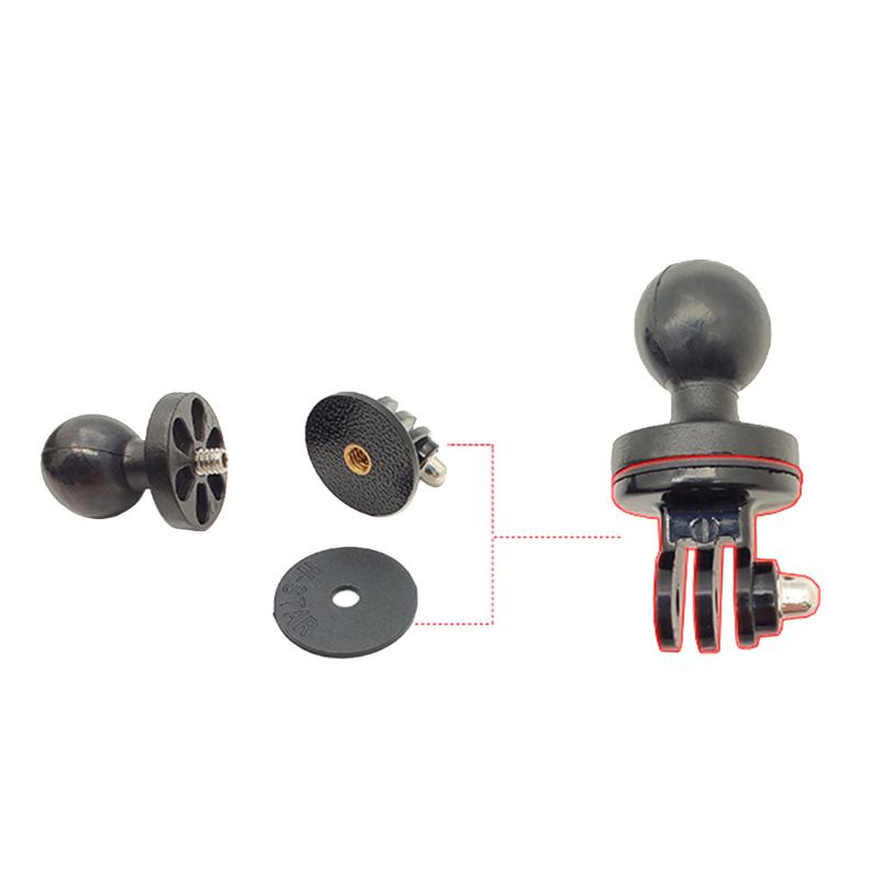 Đế kẹp gắn tay cầm xe máy bằng cao su 1 inch cho camera hành trình Go-pro | BigBuy360 - bigbuy360.vn