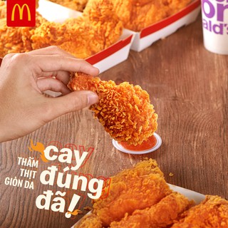 TOÀN QUỐC - Evoucher 01 miếng gà ran cay hoặc thường tại MC Donal's