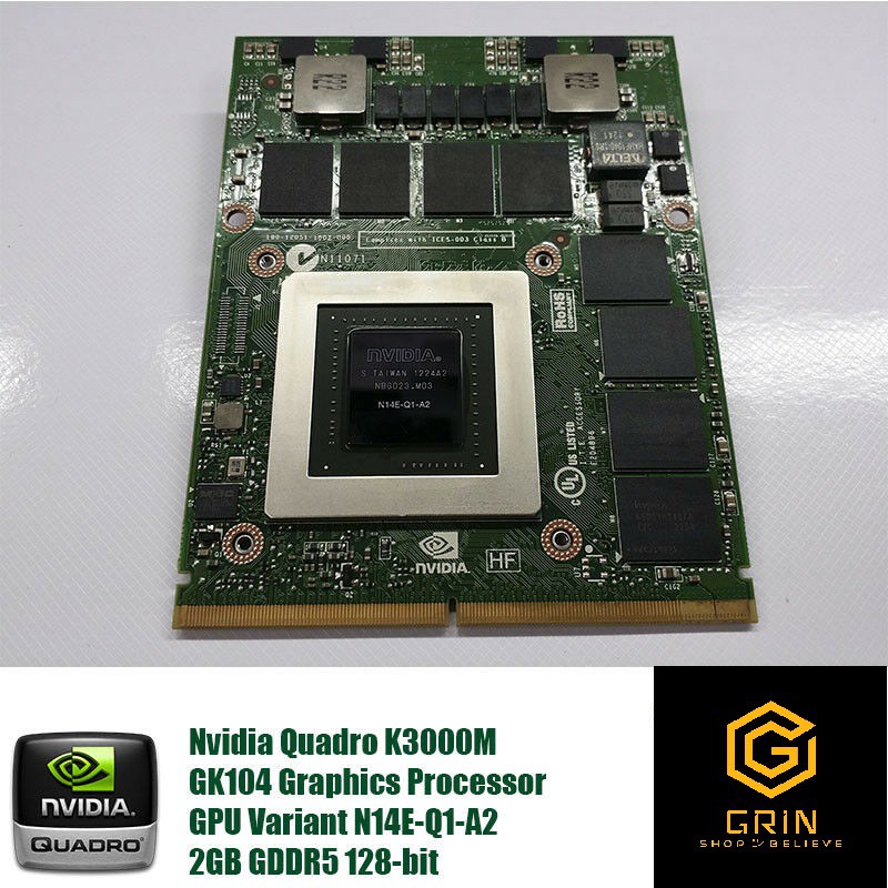 Card màn hình Nvidia Quadro K3000M 2GB