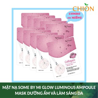 10 Miếng Mặt Nạ làm căng da và sáng da HOLIKEY Collagen ( 25ml) - Hàn Quốc Chính Hãng