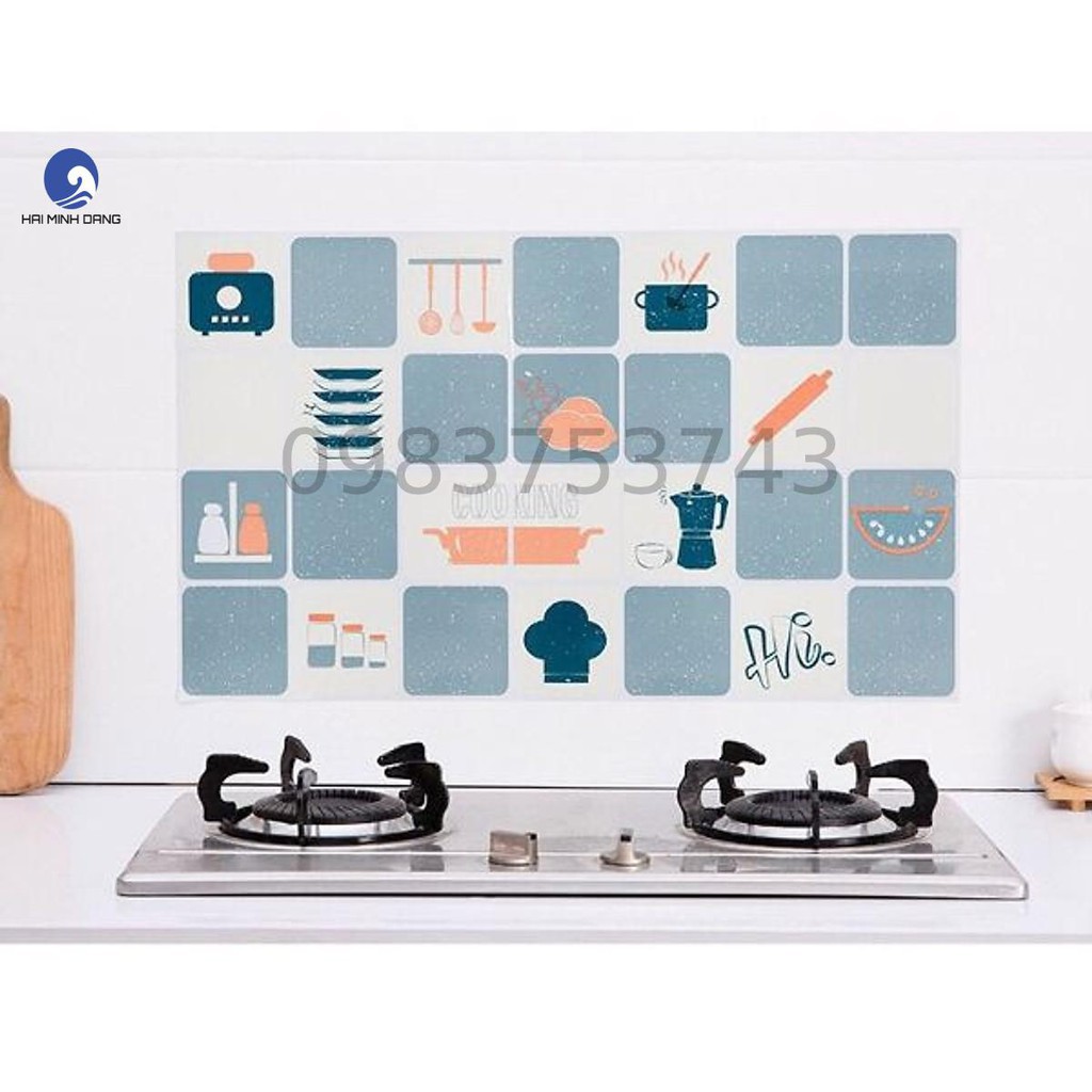 Giấy Dán Bếp Cách Nhiệt Họa Tiết Cao Cấp