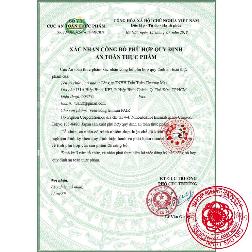 VIÊN UỐNG NGỪA MỤN PAIR 60v/120v NHẬT BẢN