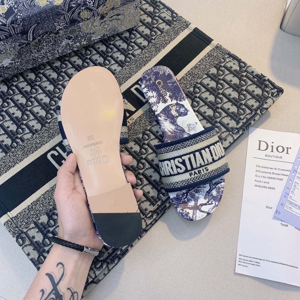 Dép Sandal Đế Bằng Chất Liệu Cotton Thêu Họa Tiết Size 2022 Thời Trang Cho Nữ