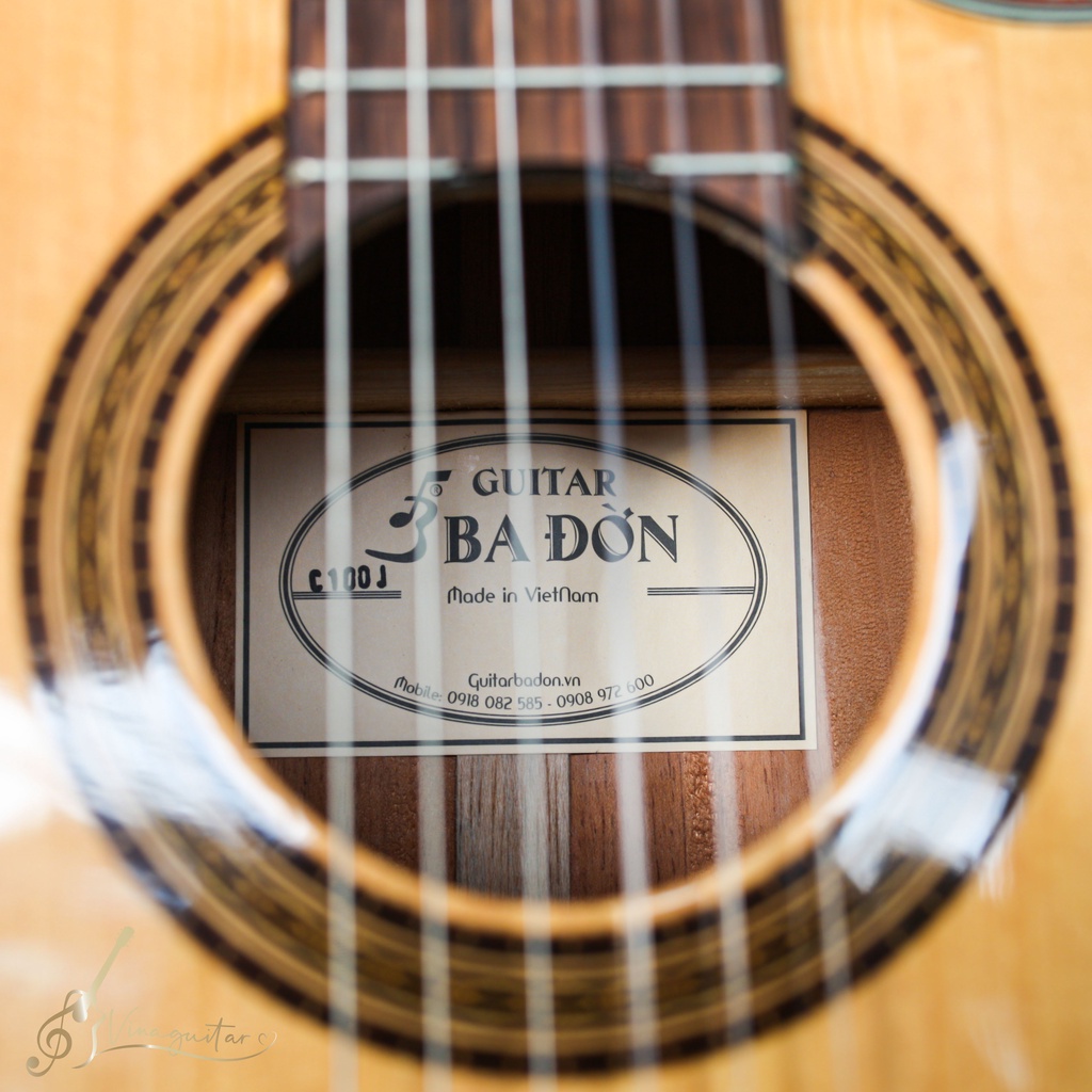 [Ship Hỏa Tốc Hà Nội 2h] Đàn Guitar Acoustic Classic Ba Đờn - Tặng 12 phụ kiện+ bao - Vinaguitar phân phối chính hãng