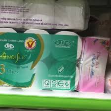 Giấy vệ sinh Hà Nội 3 lớp không lõi (10 cuộn)
