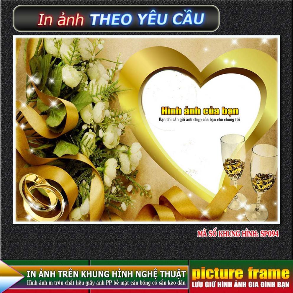 [IN ẢNH THEO YÊU CẦU] - lồng ghép ảnh vào khung hình nghệ thuật. Kích thước 10x15cm.