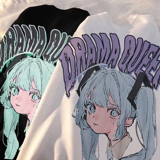  Áo nỉ tay dài in hình anime Nhật Bản thời trang cho nữ 