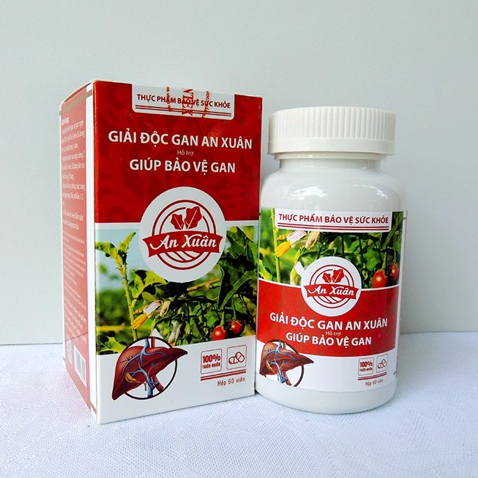 Cà Gai Leo An Xuân hộp 60 viên nén - Giải độc gan, hạ men gan