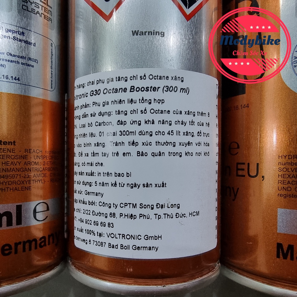 Phụ gia xăng Voltronic G30 Octane Booster +