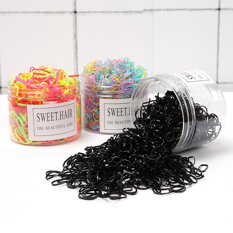 500 dây thun buộc tóc co giãn màu trơn phong cách Hàn Quốc thời trang cho nữ