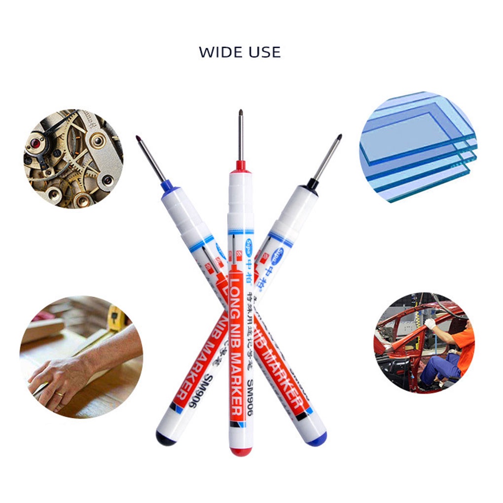 Plastic Marker Pen Woodwork Metal Glass Ceramic Making Scribing Waterproof Quick Dry Maker Pen