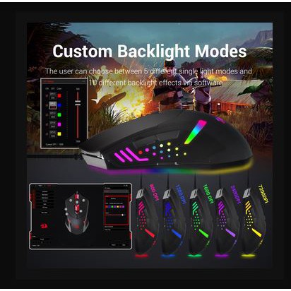 Chuột Gaming Redragon M601 Rgb Centrophorus 7200 Dpi