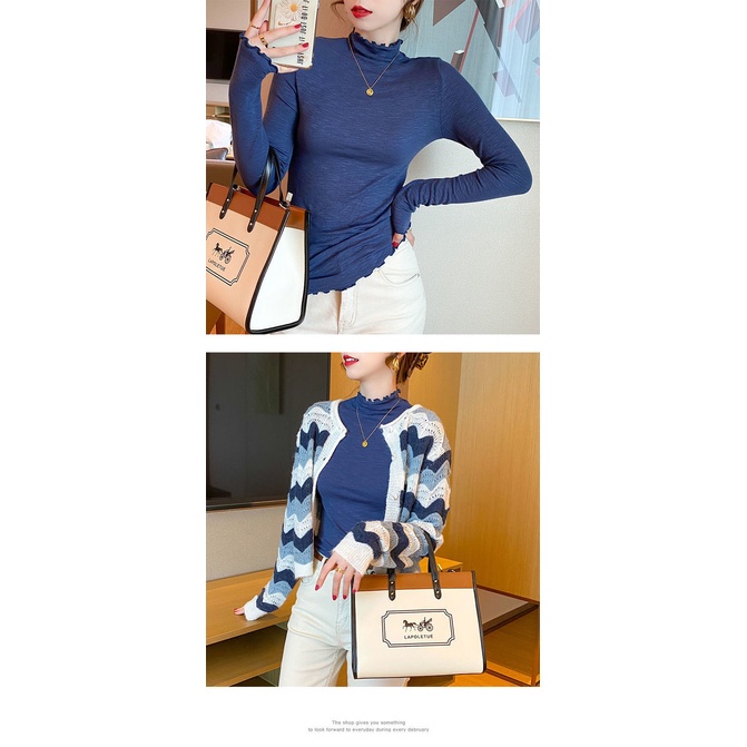 [ Mã 11FASHIONSALE1 giảm 10K đơn 50K ] Áo Thun Cotton Dài Tay Ôm Dáng Thiết Kế Mới Cho Nữ | BigBuy360 - bigbuy360.vn