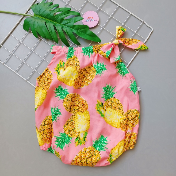 Body liền thân 2 dây mùa hè cho bé sơ sinh 3-12kg