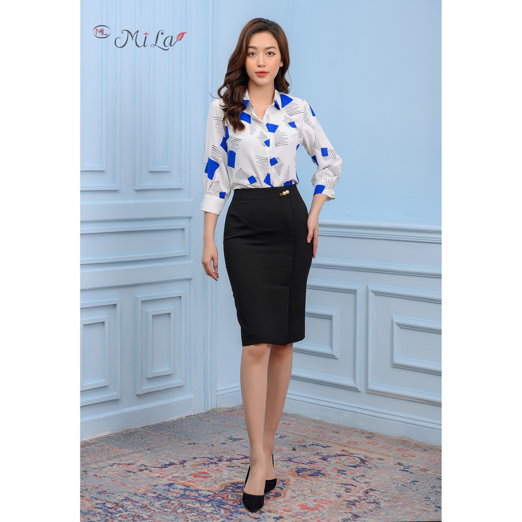 Chân váy ôm Mila đính hạt thời trang 20CV018DE