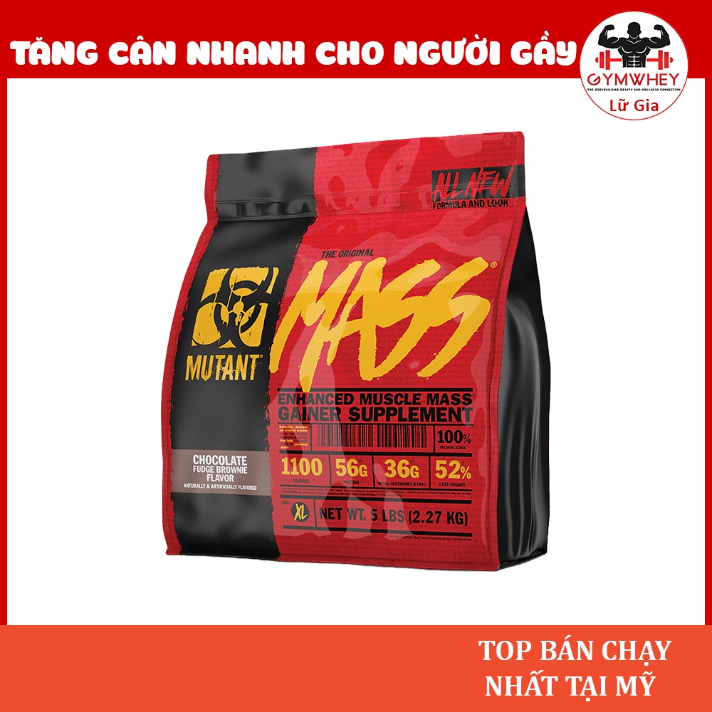 Sữa Dinh Dưỡng Tăng cân Nhanh Mutant Mass 5 Lbs (2.4 kg) TPBS