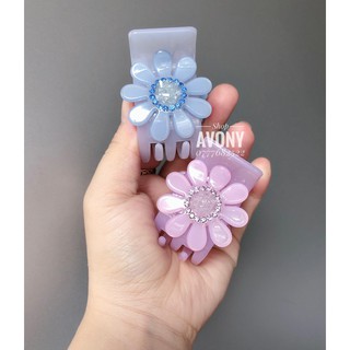 Kẹp tóc càng cua - Cặp tóc đính hoa cánh tròn