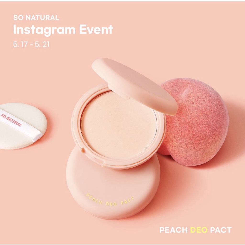 Phấn nách đào khử mùi khử thâm nách và sáng da So Natural | BigBuy360 - bigbuy360.vn