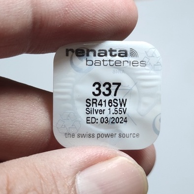 1 Viên Pin Renata Thụy Sĩ SR416SW / SR521SW / SR621SW / SR626SW / SR920SW / SR927SW / SR721SW / SR616SW 1.55V Nhiều Mã