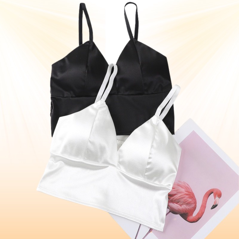 Áo bra satin mềm mại bo chun phía sau co dãn thoải mái SUNBRA 3313