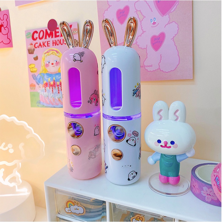 Máy Phun Sương Nano Mini Cầm Tay Dưỡng Ẩm Da Mặt Cổng Sạc USB 25ML