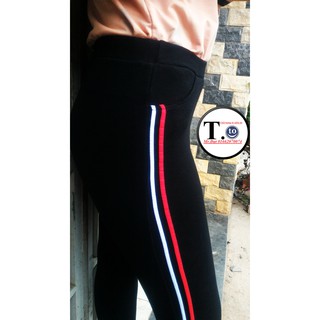 Quần Thun Nữ - legging ( 2 sọc trắng đỏ - CHỌN MÀU INBOX GIÚP MÌNH)