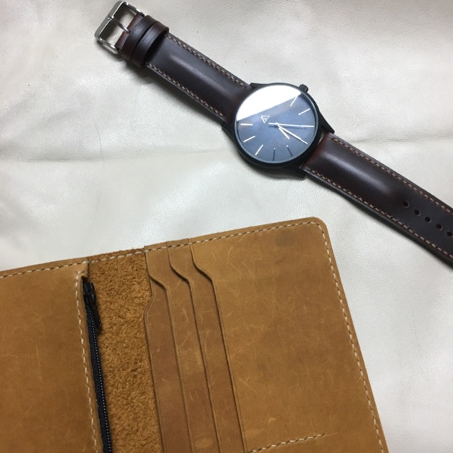Dây đồng hồ Handmade Da Bò Ý
