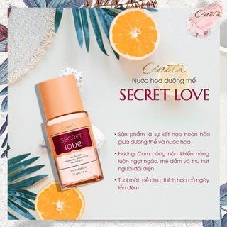 Nước hoa dưỡng thể Secret Love Cénota, nước hoa dưỡng thể dưỡng ẩm cho da - mã PG14 - Freeship