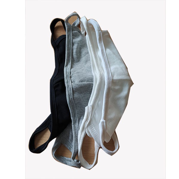Combo 5 khẩu trang người lớn, loại 2 lớp, vải cotton dày, thiết kế thời trang, sử dụng được nhiều lần