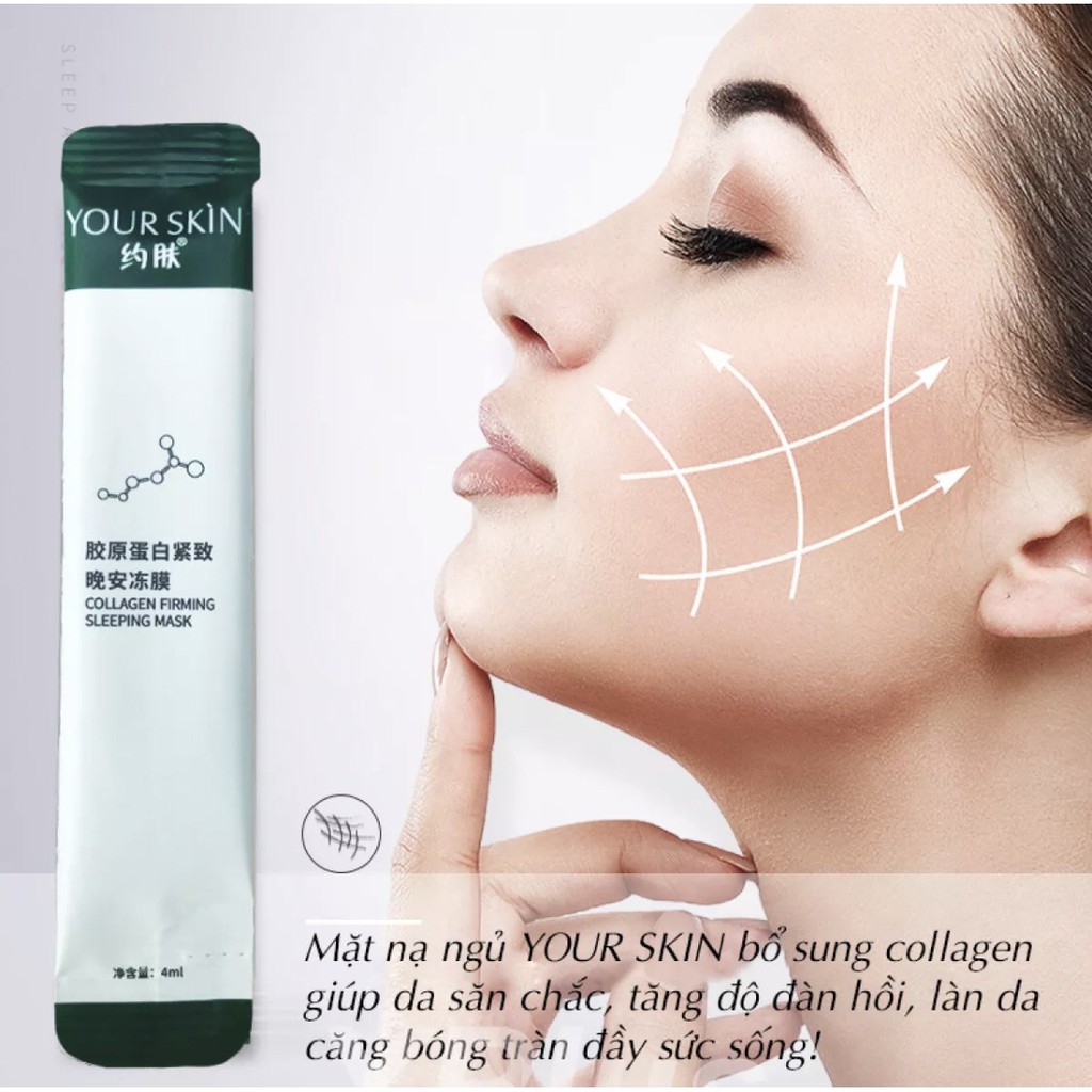 Mặt nạ thạch collagen Yan Jiayi đắp ngủ qua đêm