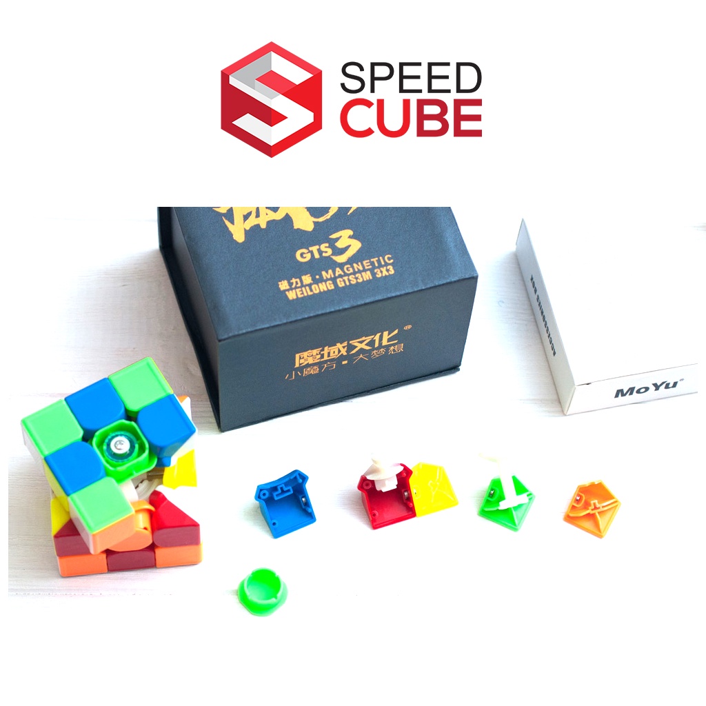 Rubik 3x3 moyu weilong GTS3M / GTS V3 M nam châm mạnh rubic 3 tầng chính hãng moyu - speed cube