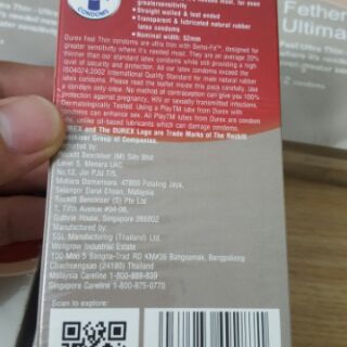 Bao Cao Su SIÊU MỎNG Durex Fetherlite Ultima - 12 cái