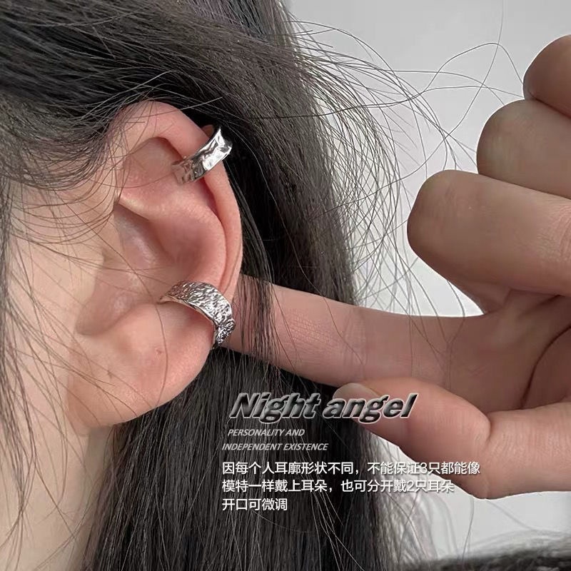 Set 3 Khuyên Kẹp Vành Tai Đơn Giản Cá Tính Unisex