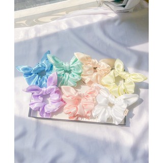 Dây buộc tóc Scrunchies Bunny 1 màu