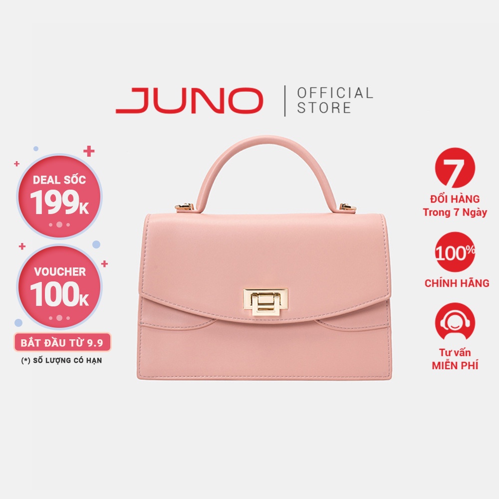 Túi Xách Trung JUNO Nắp 2 Tầng TXT253