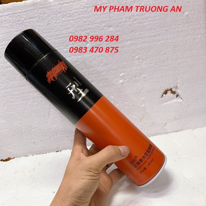 Gôm xịt tóc chai to khổng lồ 650ml