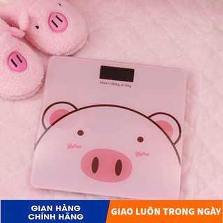 Cân điện tử cân con heo hồng cân sức khỏe cân con heo chính hãng bảo hành 12 tháng
