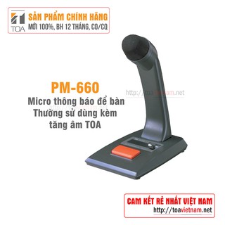 Micro thông báo để bàn: toa pm-660