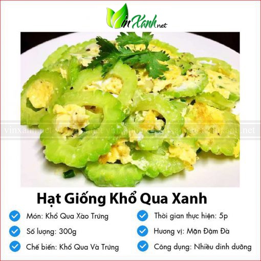 Hạt giống khổ qua xanh/ mướp đắng F1- NGUYÊN GÓI hàng Công ty tuyển chọn tỷ lệ nảy mầm cao