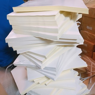 Tập 100 Tờ Giấy Decal A4 đế Vàng