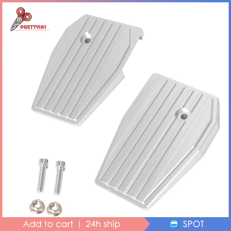 Bàn Đạp Gác Chân Bản Rộng Màu Bạc Prettyia1 Cho Xe Máy Honda Rebel CMX500 CMX300