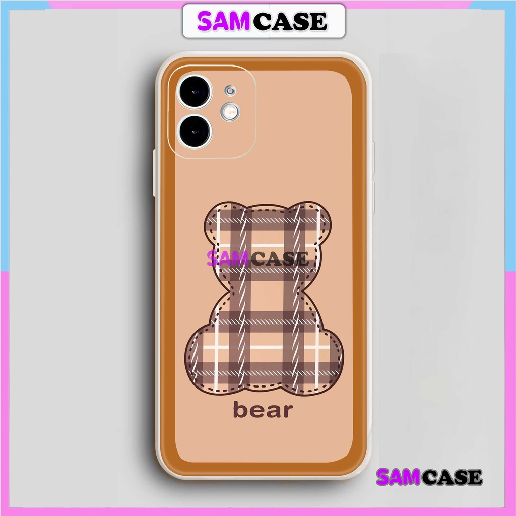 Ốp lưng iPhone 6/6s/7/8/X/XS/XR/11/12/13/14 Pro Plus Max viền vuông chống sốc bảo vệ camera silicon mềm Bear Bea2122