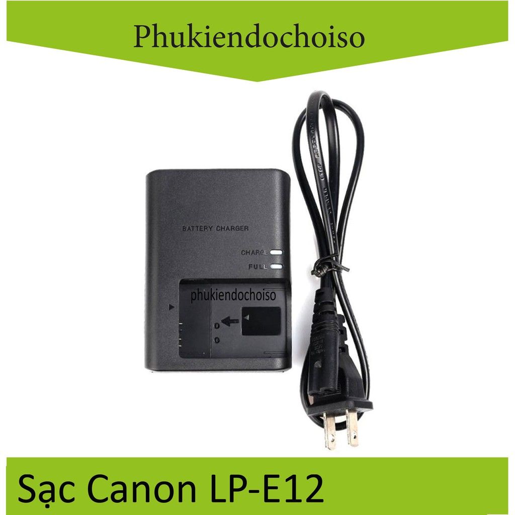 Bộ pin sạc thay thế 1 Pin 1 Sạc máy ảnh Canon LP-E12