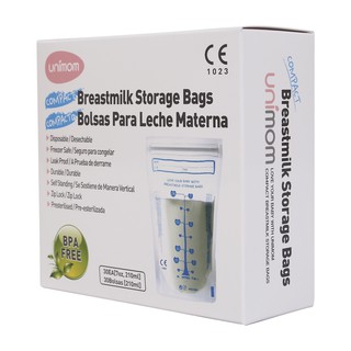 Túi trữ sữa Unimom Hàn Quốc chính hãng - 210ml (30 túi, 60 túi / hộp)